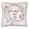 Comfort and Joy White Multi Cotton Throw Pillow - Soft and Cozy Decorative Pillow for Everyday Use - 20x20 inches